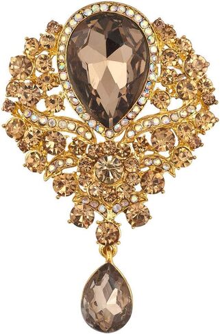 دبوس بروش على شكل دمعة على شكل باقة زهور من LovelyCharms للنساء in Kuwait