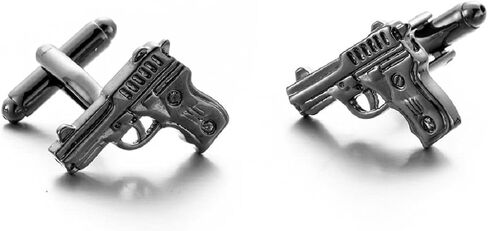 أزرار أكمام مسدس للرجال، أزرار أكمام مسدس مسدس، أزرار أكمام للأذرع مسدسات اليد، أزرار أكمام أكمام للمسدسات السوداء، قميص بنادق سوداء أزرار أكمام فرنسية، أفضل رجل زفاف أزرار أكمام هدية in Kuwait