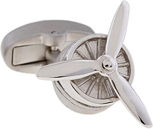 Vcufflinks Airplane Pilot Cufflinks Plane Propeller Cuff Links in Saudi Arabia