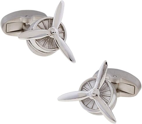 Vcufflinks Airplane Pilot Cufflinks Plane Propeller Cuff Links in Saudi Arabia