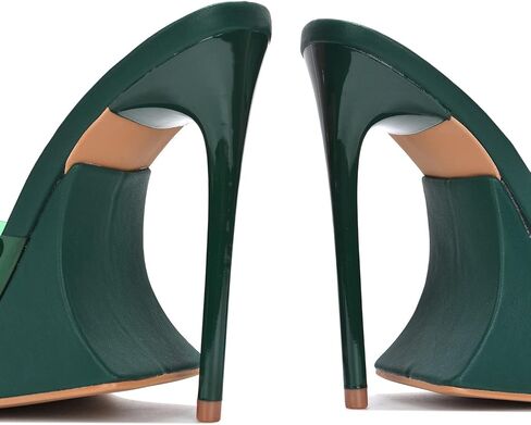 Cape Robbin Magana Sexy Stiletto Peep Toe High Heels for Women, Women's Square Open Toe Heeled Mules in Kuwait