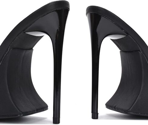 Cape Robbin Magana Sexy Stiletto Peep Toe High Heels for Women, Women's Square Open Toe Heeled Mules in Kuwait