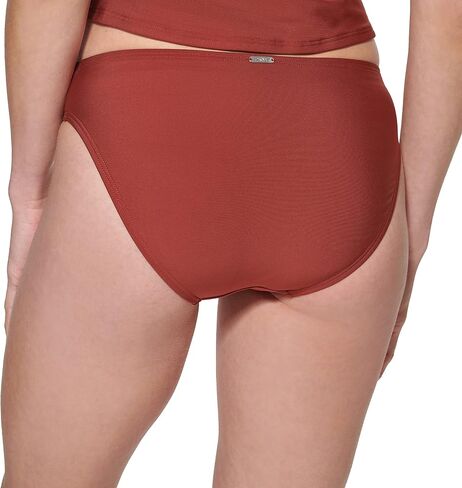 DKNY Women's Standard Mid Rise Full Coverage Bikini Bottom Bathing Suit in Saudi Arabia
