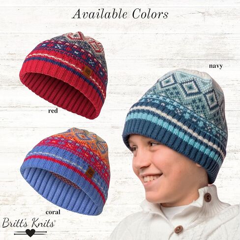 قبعة Britt's Knits للأطفال من Fair Isle Knit للطقس البارد للأولاد والبنات والأطفال الصغار in Kuwait