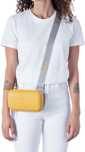 Rollink Tour Mini Bag - Durable Hardshell Small Fanny Pack Crossbody Sling Bag for Women, Anti-Theft Slash and Cut Resistant, Waterproof (Daisy) in Kuwait