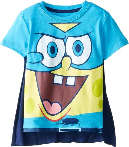Nickelodeon Boys' Toddler Spongebob Squarepants Tee Shirt with Cape in Saudi Arabia