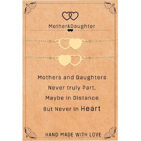 هدايا NANOOER للأم من الابنة، أفضل هدايا للأم، هدايا عيد الميلاد المضحكة للأم، هدايا عيد الشكر للأم للأم، الأم والابنة والأم وأنا مجموعة هدايا أساور متطابقة لـ 2/3/4 in Kuwait