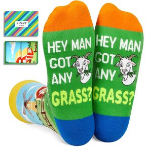 Zmart 2024 Funny Socks for Women Goat Socks Men Goat Socks Farm Animal Socks, Silly Gag Sheep Goat Gifts for Goat Lovers