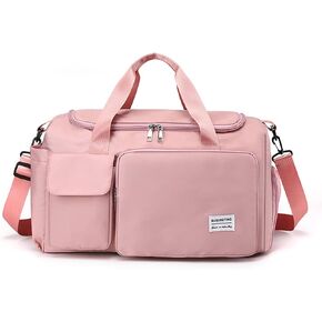 CORIOS Travel Duffel Bag for Women and Men Sports Gym Tote Bag Foldable Weekender Overnight Bag Carry-on Bags with Shoes Compartment Lightweight Shoulder Bag for Travel Gym Sport Daily Use Black in Kuwait