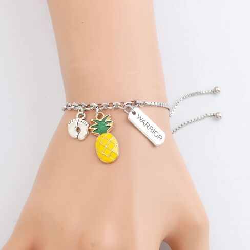 MYOSPARK IVF Fertility Wish Gift IVF Infertility Warrior Pineapple Bracelet IVF Encouragement Gifts for Women in Saudi Arabia