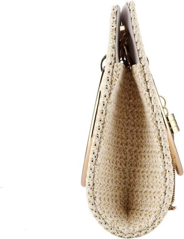 Magnitt Women Straw Bag Evening Clutch Purse Elegant Handbags Formal Party Clutches Purses for Wedding/Prom/Cocktail in Saudi Arabia