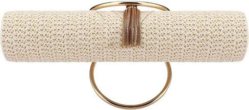 Magnitt Women Straw Bag Evening Clutch Purse Elegant Handbags Formal Party Clutches Purses for Wedding/Prom/Cocktail in Saudi Arabia