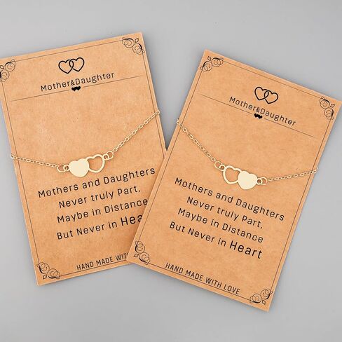 هدايا NANOOER للأم من الابنة، أفضل هدايا للأم، هدايا عيد الميلاد المضحكة للأم، هدايا عيد الشكر للأم للأم، الأم والابنة والأم وأنا مجموعة هدايا أساور متطابقة لـ 2/3/4 in Kuwait