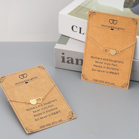 هدايا NANOOER للأم من الابنة، أفضل هدايا للأم، هدايا عيد الميلاد المضحكة للأم، هدايا عيد الشكر للأم للأم، الأم والابنة والأم وأنا مجموعة هدايا أساور متطابقة لـ 2/3/4 in Kuwait