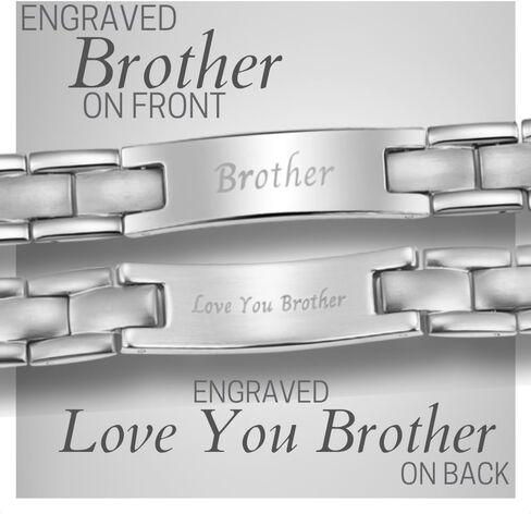 Willis Judd To My Brother Mens Bracelet Brother Birthday Gifts From Sister or Brother Titanium Bracelet in Saudi Arabia
