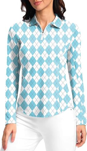 Women's Polo Shirts Long Sleeve UPF 50+ UV Protection Shirts Lightweight Quick Dry Cool Shirts for Women Golf Work Outdoor in Kuwait