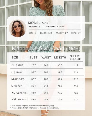 Maggeer Womens 2023 Short Puff Sleeve Smocked Bodice and Cuffs Floral Tiered Midi Dress with Pockets in Kuwait