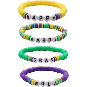 أساور Flvkev Mardi Gras من الخرز والأساور لإكسسوارات النساء in Kuwait