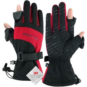 MOUNT TEC Men's Flexible Ideal for Ice Fishing,Photography,Hunting Gloves with 3M Thinsulate Waterproof Windproof Touchscreen Gloves in Saudi Arabia