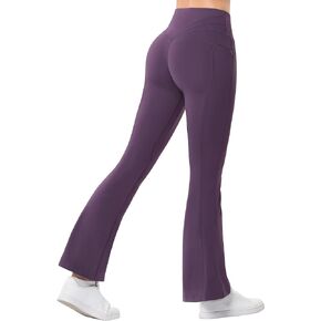 GymSmart Women's High Waisted Workout Leggings with Zipper Pockets Athletic Yoga Pants Lounge Casual in Kuwait