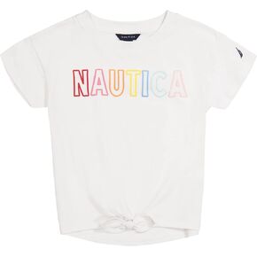 تي شيرت Nautica للفتيات بأكمام قصيرة ورسومات أمامية in Kuwait