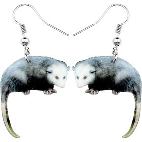 DUOWEI Acrylic Latin America Possum Earrings Funny Rat Dangle Jewelry for Women Girls Teens Gifts Hillbilly Charms
