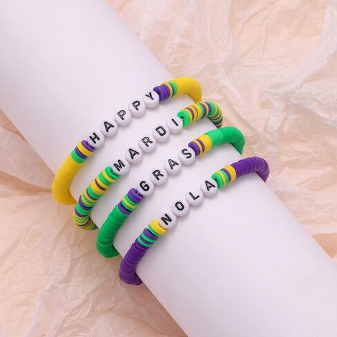 أساور Flvkev Mardi Gras من الخرز والأساور لإكسسوارات النساء in Kuwait