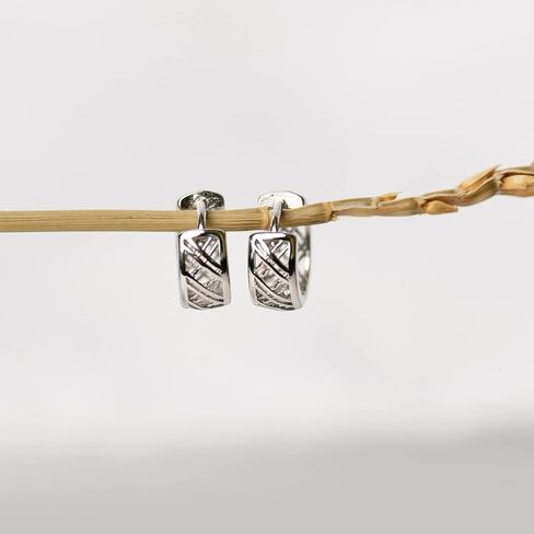 YumaHan Small Gold Huggie Hoop Earrings For Women Girls, 14k Gold Plated Mini Dainty Round Cartilage Earrings, 925 Sterling Silver Hypoallergenic Filigree Loop Earrings, Trendy Jewelry Gifts For Her in Saudi Arabia