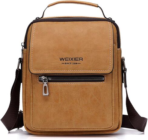 حقيبة يد جلدية للرجال حقيبة يد صغيرة كروسبودي حقائب كتف للسفر رسول لرجل محفظة, One Size in Kuwait