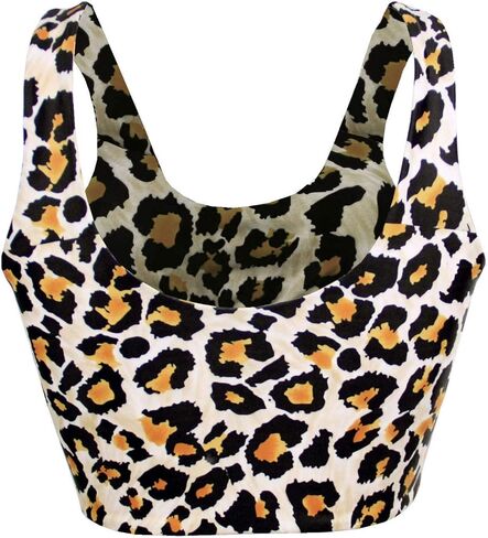 Balasami المرأة ريترو سكوب رابطة عنق عقدة الرسم طباعة مبطن تانك المحاصيل الأعلى التغطية الكاملة بيكيني ملابس السباحة فقط in Kuwait