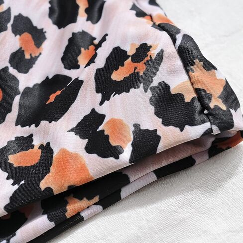 Balasami المرأة ريترو سكوب رابطة عنق عقدة الرسم طباعة مبطن تانك المحاصيل الأعلى التغطية الكاملة بيكيني ملابس السباحة فقط in Kuwait