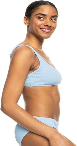 Roxy Women's Standard Ribbed Love The Glassy Bikini Top in Saudi Arabia