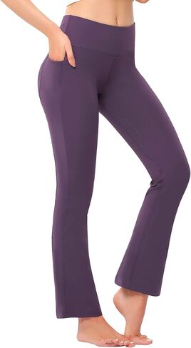 GymSmart Women's High Waisted Workout Leggings with Zipper Pockets Athletic Yoga Pants Lounge Casual in Kuwait