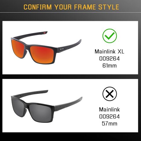 Bwake Replacement Lenses for Oakley Mainlink XL Sunglasses OO9264 - Ice Blue POLARIZED in Saudi Arabia