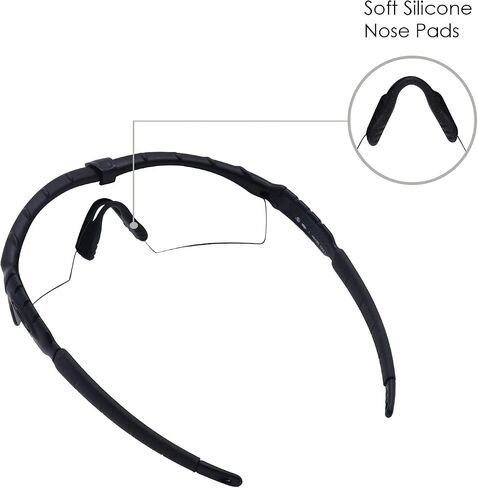 BLAZERBUCK Replacement Frame Clip for Oakley M Frame 2.0 Strike Sunglasses - Black in Saudi Arabia