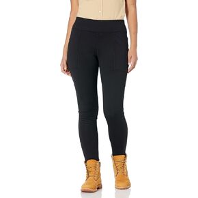 Carhartt Women's 105020 Force Fitted Heavyweight Lined Legging - Medium - Black