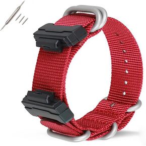 حزام ساعة بديل من النايلون 22 ملم لساعة كاسيو للرجال والنساء G-Shock GA-110/100/120/150/200/300/400 GD-100/110/120 G-8900 DW-5600 GW-M5610 DW-6900 G-5600 GW-6900 DW-9052 GLS-8900 in Kuwait