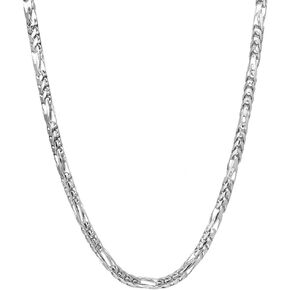 Verona Jewelers 925 Sterling Silver 3MM 4MM 5MM Solid Franco Chain Necklace, 925 Round Box Link Rhodium Franco Necklace, Mens Sterling Silver Necklace, Mens Link Necklace