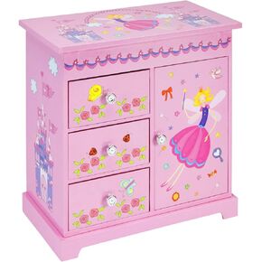 Jewelkeeper Music Box 3 Pullout Drawers, Fairy Castle Design, Waltz The Flowers Tune in Saudi Arabia