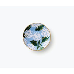 RIFLE PAPER CO. Ring Dish | Porcelain, Protect Your Trinkets and Jewelry, Minimize Loss, Organize Desk, Keep Small Item Safe and Visible, Cute and Fashionable (4" D), Blossom