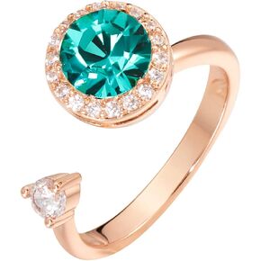 Fonsalette Fidget Ring جوهرة الميلاد للنساء خواتم الإبهام، خاتم تململ للنساء، خاتم ذهبي وردي، خاتم دوار، خاتم القلق للنساء، خاتم زركونيا مكعب in Kuwait