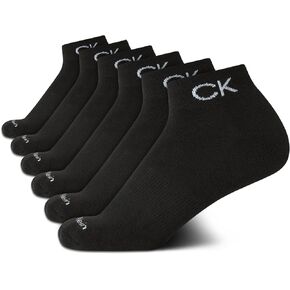Calvin Klein Boys' Socks - Cushion Quarter Cut Ankle Socks (6 Pack) in Saudi Arabia