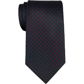 Retreez Pin Dots Woven Microfiber Men's Tie Necktie