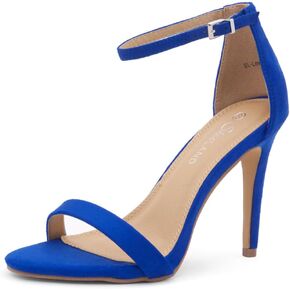Shoe Land Women’s High Heels – Open Toe Stiletto Heels with Adjustable Ankle Strap | Dressy Sexy Strappy Heeled Sandals for Wedding, Prom, Party & Evening Wear in Saudi Arabia
