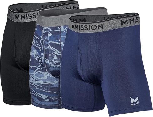 ملابس داخلية للرجال من MISSION Mesh مقاس 6 بوصات - إطلاق حراري للأداء - 3 عبوات in Kuwait