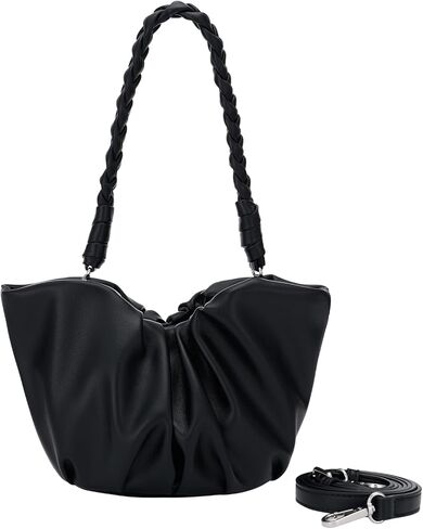 حقائب كتف Vividora للنساء، حقائب هوبو صغيرة ناعمة من الجلد النباتي حقيبة يد كلاتش محفظة سحابية حقيبة كروس in Kuwait