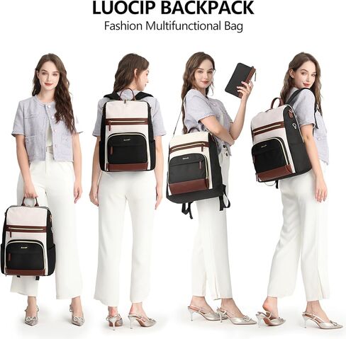 Laptop Backpack Women Travel Bag - 15.6 Inch Convertible Computer Backpack Purse for Women Fashion Nurse Work School Bags Waterproof Daypack Anti Theft Teacher Bookbag for Ladies College Business in Kuwait