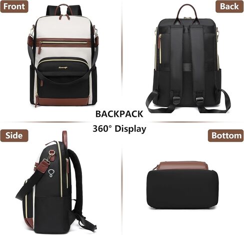 Laptop Backpack Women Travel Bag - 15.6 Inch Convertible Computer Backpack Purse for Women Fashion Nurse Work School Bags Waterproof Daypack Anti Theft Teacher Bookbag for Ladies College Business in Kuwait