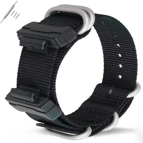 حزام ساعة بديل من النايلون 22 ملم لساعة كاسيو للرجال والنساء G-Shock GA-110/100/120/150/200/300/400 GD-100/110/120 G-8900 DW-5600 GW-M5610 DW-6900 G-5600 GW-6900 DW-9052 GLS-8900 in Kuwait