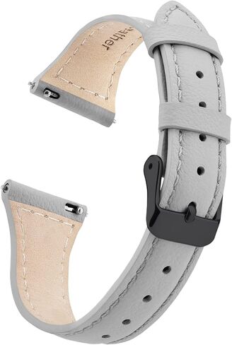 Ritche Quick Release Leather Watch Bands for Women Ladies Watch Straps Replacement 12mm 14mm 16mm 18mm 20mm Black/Light Pink/White/Brown/Gray/Dark Blue in Kuwait